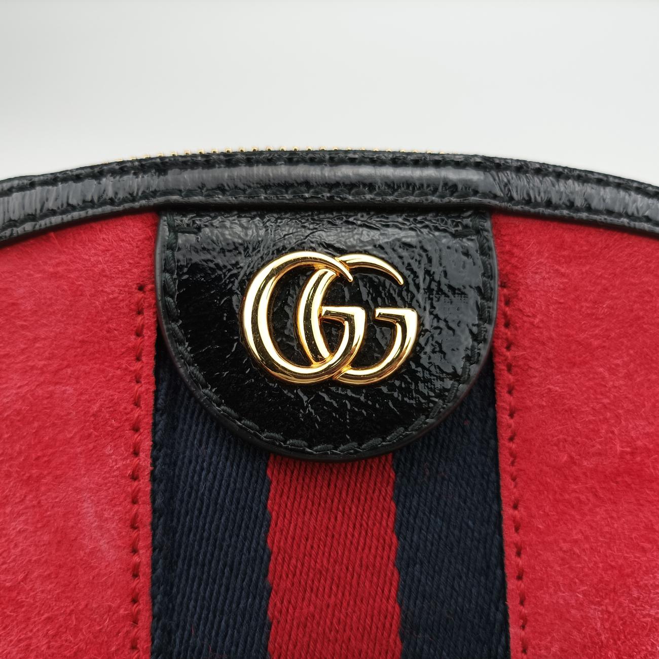 Ophidia Red×black suede×Leather C024426093オフィディア レッド×ブラック スエード×レザー 499621 C024426093