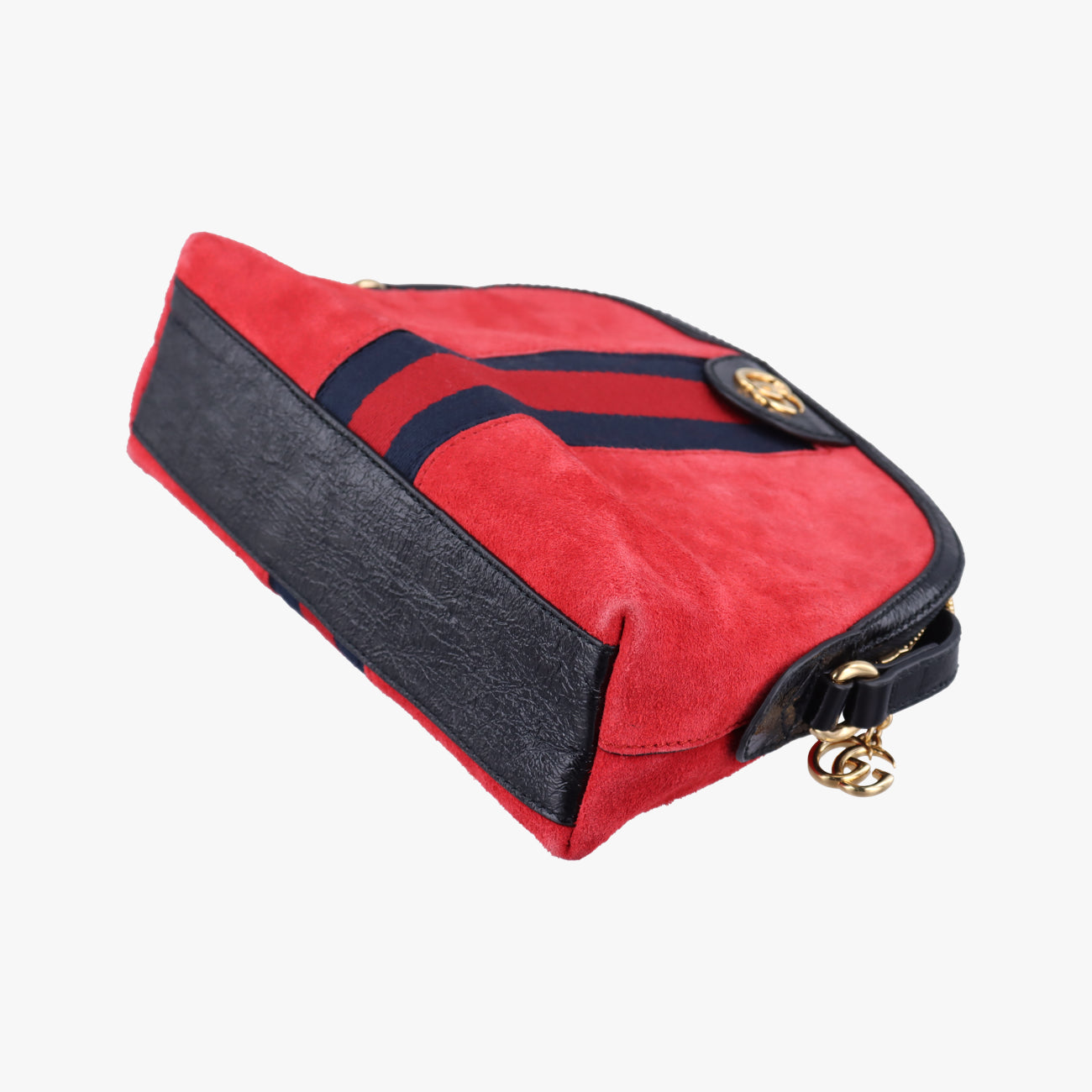 Ophidia Red×black suede×Leather C024426093オフィディア レッド×ブラック スエード×レザー 499621 C024426093