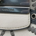 Embroidered Sound Black x White x Gray SAFFIANO Leather 110刺繍 サウンド ブラック×ホワイト×グレー サフィアーノレザー 110