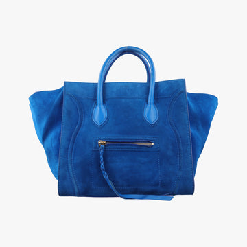 Luggage Small Square Phantom Blue suede W-CU-0172ラゲージスモールスクエアファントム ブルー スエード W-CU-0172