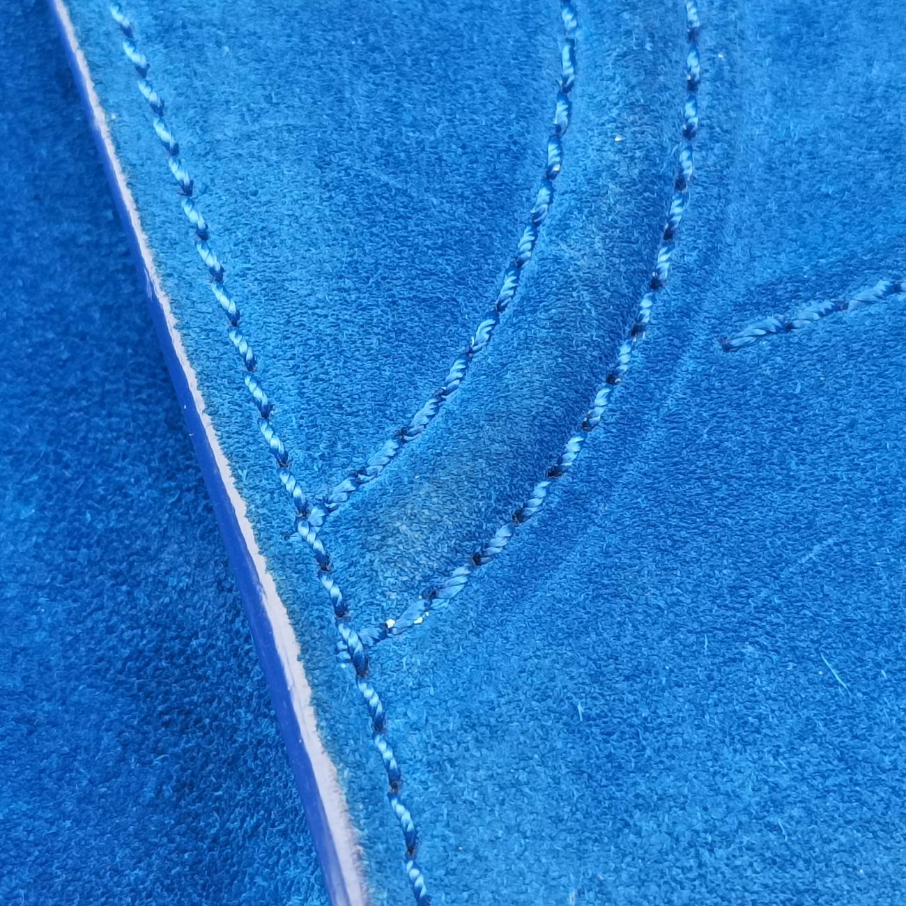 Luggage Small Square Phantom Blue suede W-CU-0172ラゲージスモールスクエアファントム ブルー スエード W-CU-0172