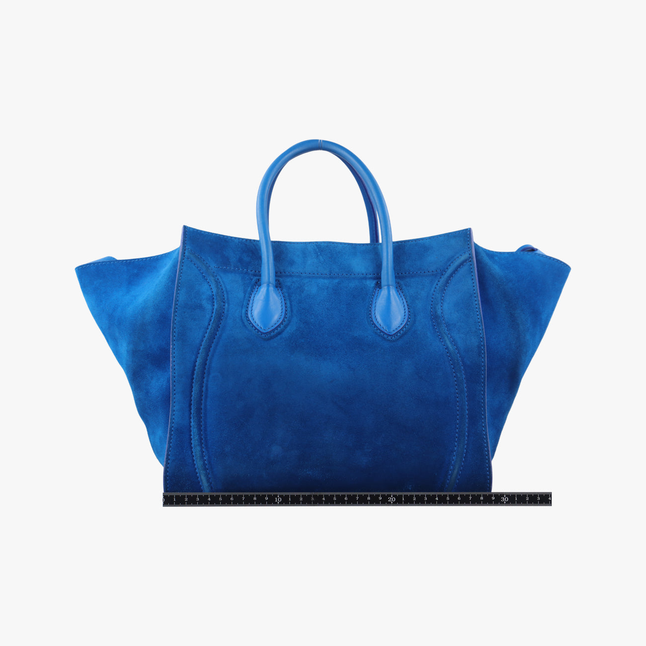 Luggage Small Square Phantom Blue suede W-CU-0172ラゲージスモールスクエアファントム ブルー スエード W-CU-0172