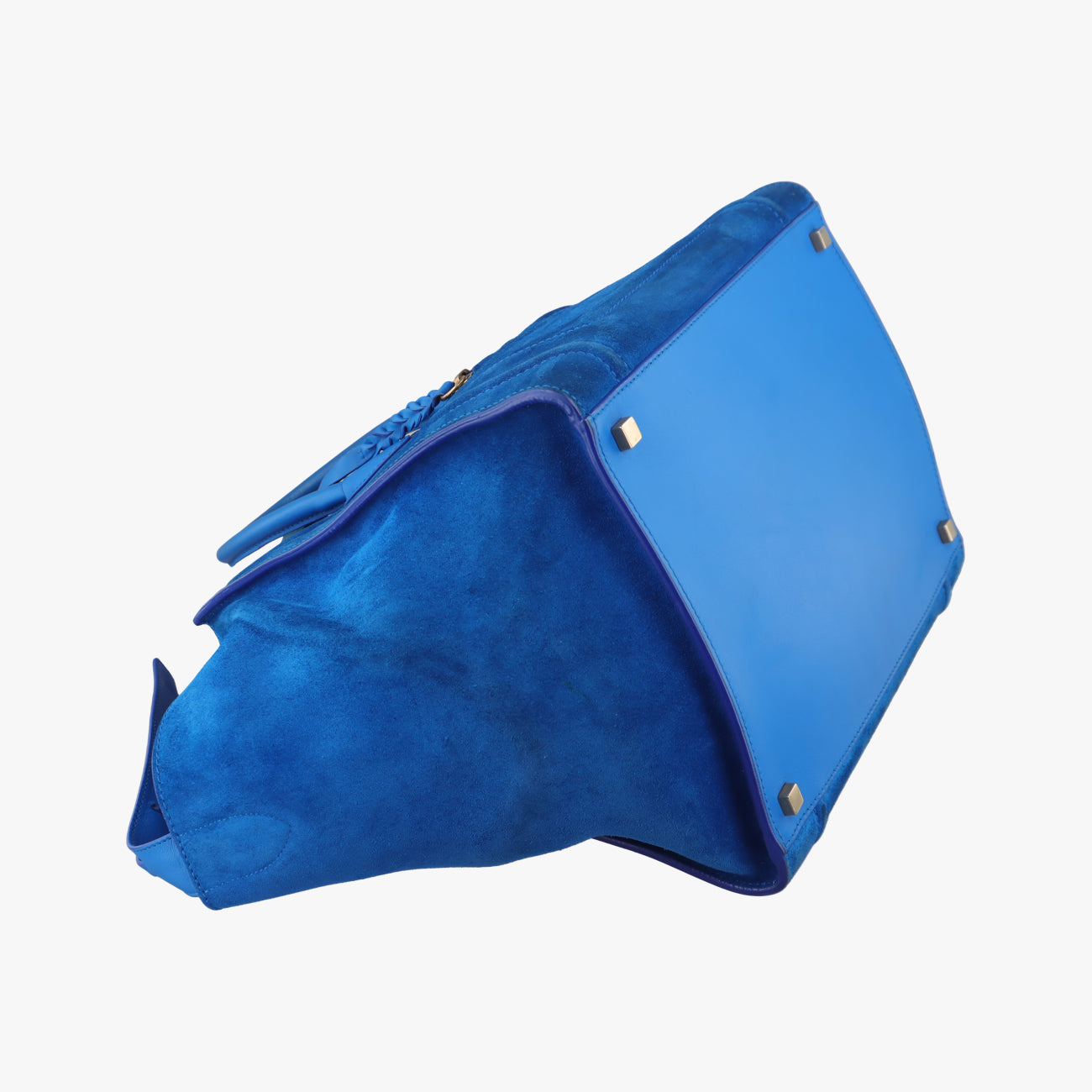 Luggage Small Square Phantom Blue suede W-CU-0172ラゲージスモールスクエアファントム ブルー スエード W-CU-0172