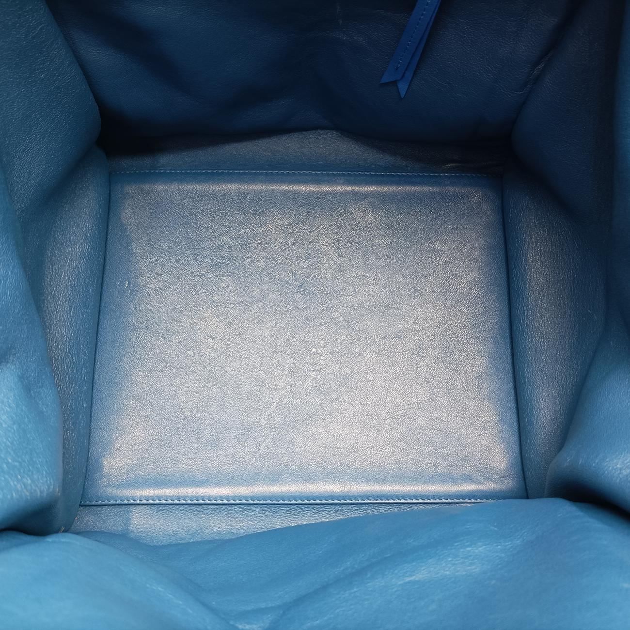 Luggage Small Square Phantom Blue suede W-CU-0172ラゲージスモールスクエアファントム ブルー スエード W-CU-0172