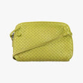 NODINI Intrecciato Yellow lambskin B03159015Tノディーニ イントレチャート イエロー ラムスキン B03159015T