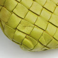 NODINI Intrecciato Yellow lambskin B03159015Tノディーニ イントレチャート イエロー ラムスキン B03159015T