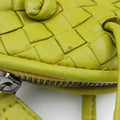 NODINI Intrecciato Yellow lambskin B03159015Tノディーニ イントレチャート イエロー ラムスキン B03159015T