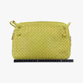NODINI Intrecciato Yellow lambskin B03159015Tノディーニ イントレチャート イエロー ラムスキン B03159015T
