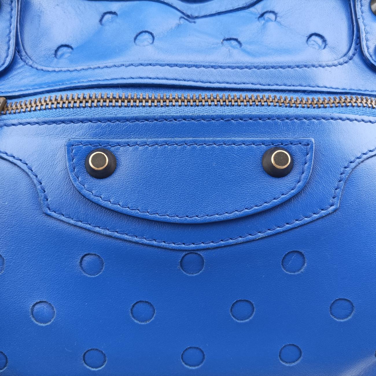 Electric Perforated Motorcycle City Blue lambskin 115748.4385 J.535269エレクトリックペルフォレートモーターサイクルシティ ブルー ラムスキン 115748.4385 J.535269