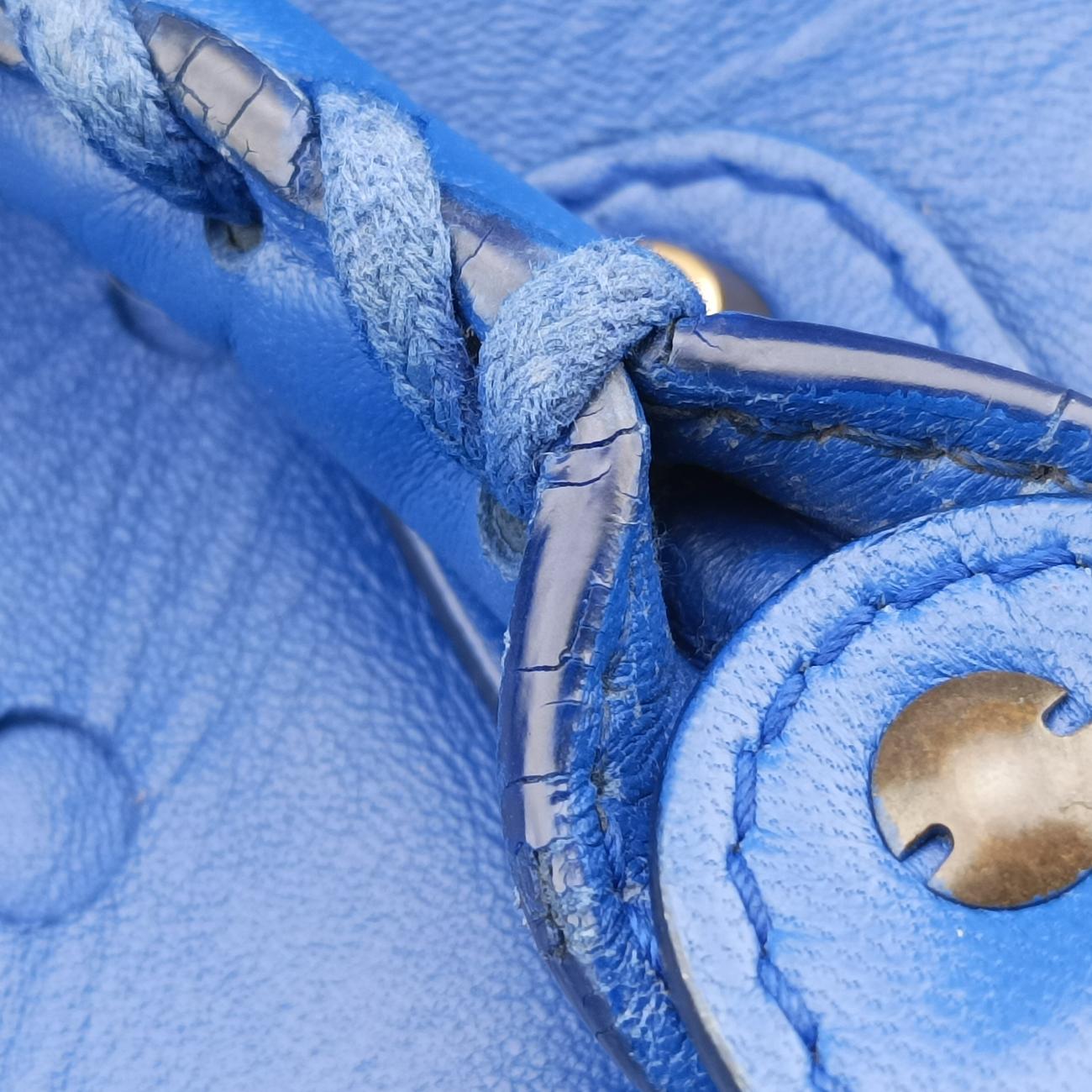 Electric Perforated Motorcycle City Blue lambskin 115748.4385 J.535269エレクトリックペルフォレートモーターサイクルシティ ブルー ラムスキン 115748.4385 J.535269