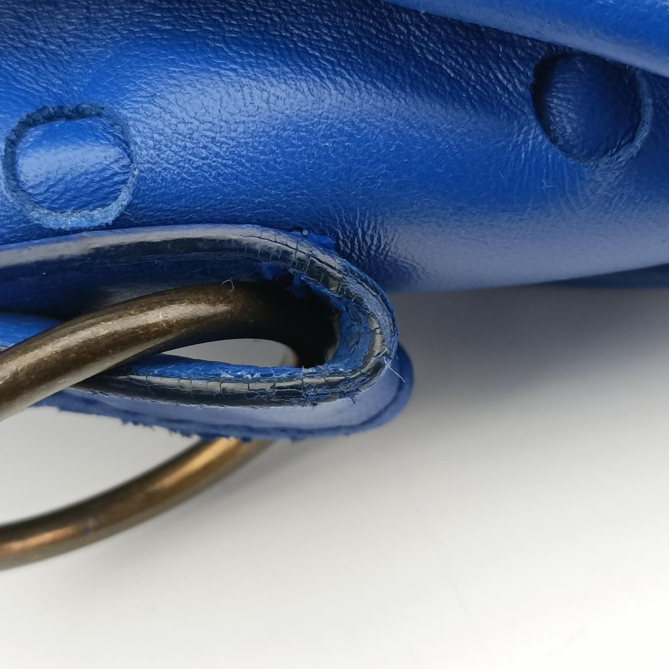 Electric Perforated Motorcycle City Blue lambskin 115748.4385 J.535269エレクトリックペルフォレートモーターサイクルシティ ブルー ラムスキン 115748.4385 J.535269