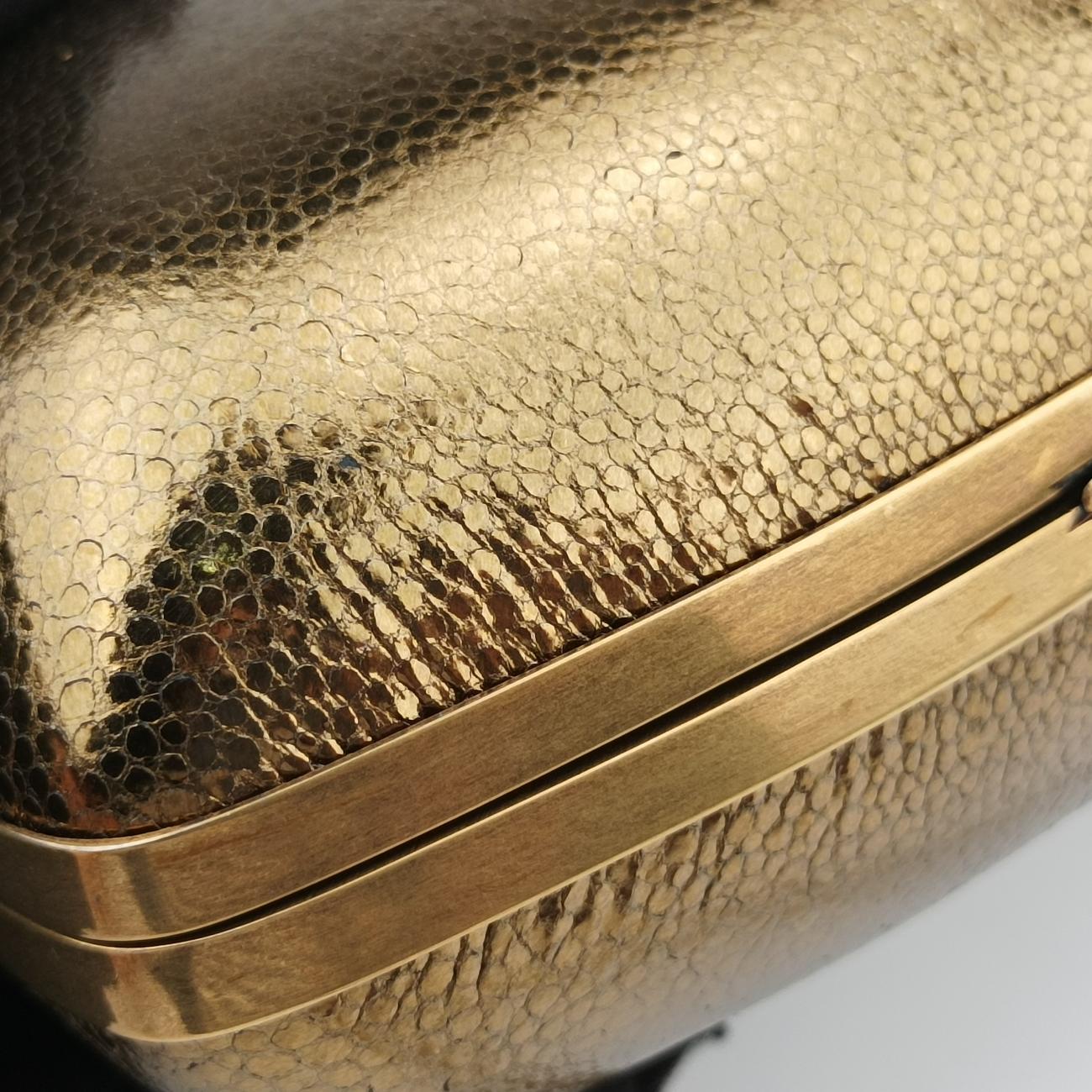 Love box heart Golden Leather 466212 BCI466212.0918ラブボックス ハート型 ゴールド レザー 466212 BCI466212.0918