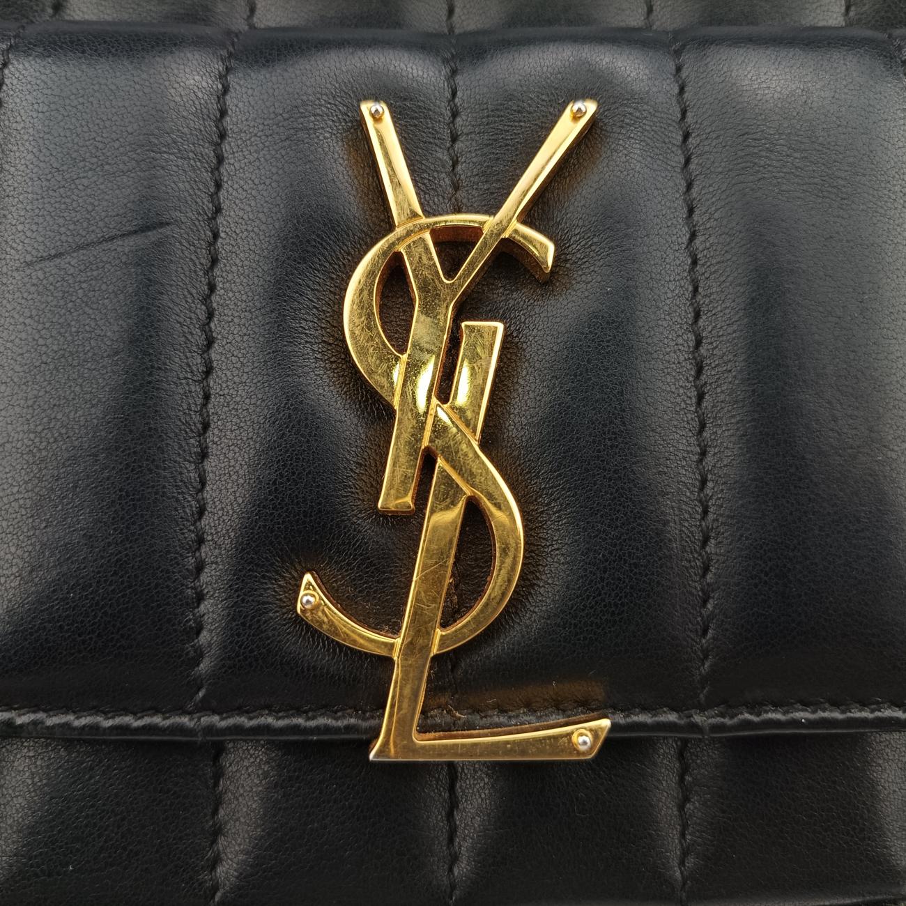 Monogram Black lambskin YSL554075.1216モノグラム ブラック ラムスキン 554075 YSL554075.1216