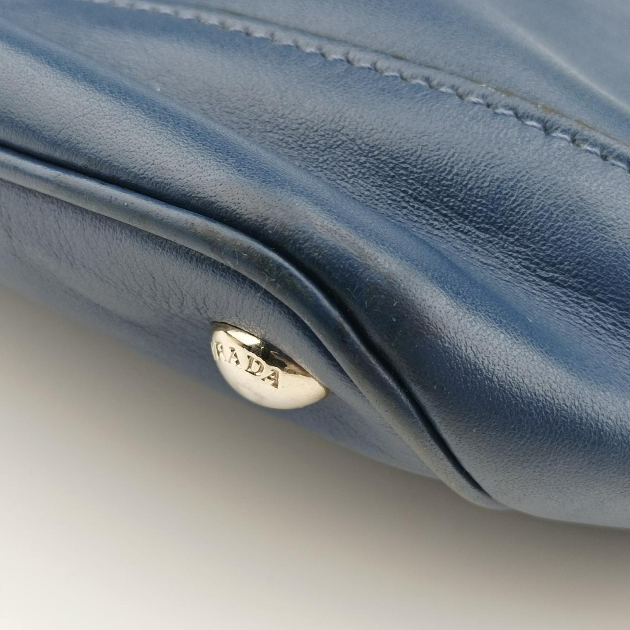 Tassel Drawstring Bucket Blue leather BR5069 7/Gタッセル ドローストリング バケツ ブルー レザー BR5069 7/G