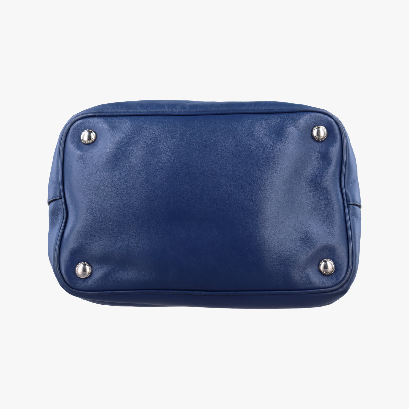 Tassel Drawstring Bucket Blue leather BR5069 7/Gタッセル ドローストリング バケツ ブルー レザー BR5069 7/G