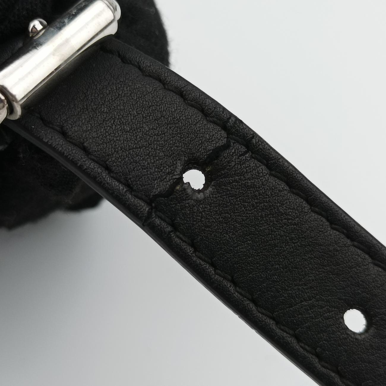 Lady Dior Black tweed×Leather 09-MA-0175レディディオール ブラック ツイード×レザー 09-MA-0175