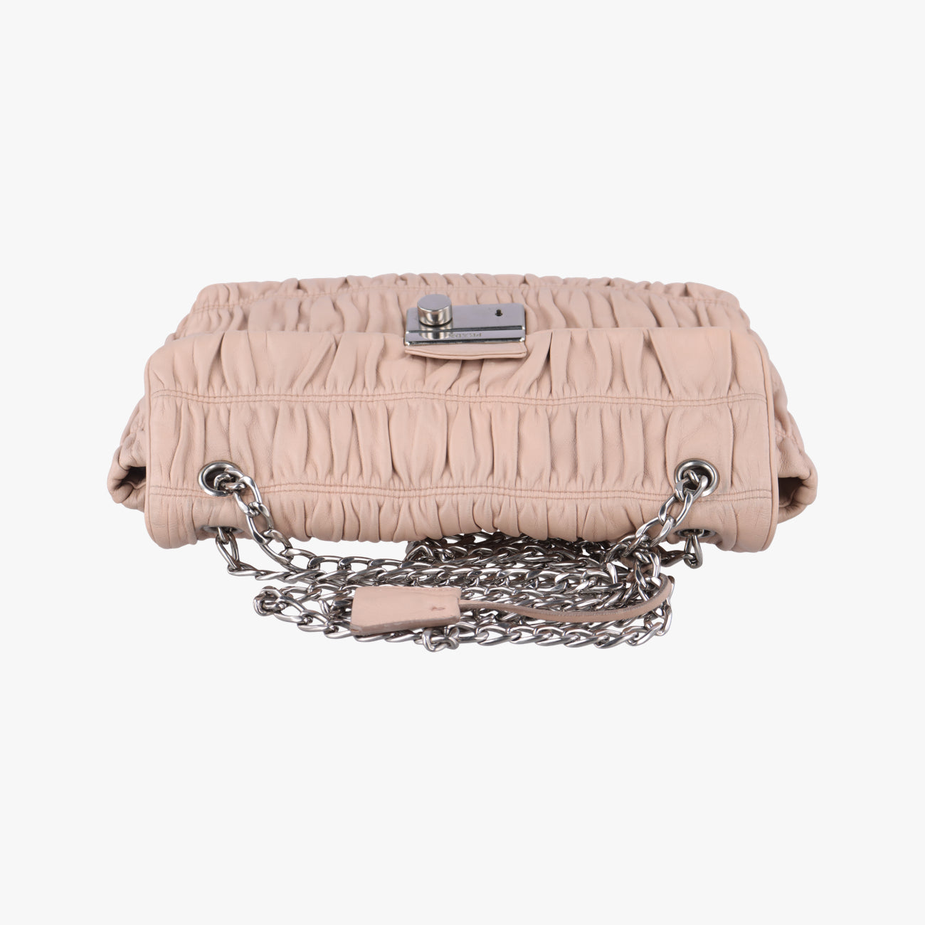 Gaufre Logo FlapPinkNappa LeatherBT09397/Qギャザーピンクナッパレザー BT09397/Q