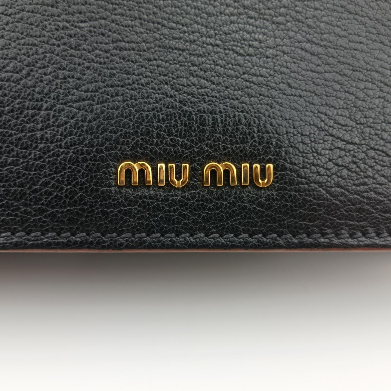 Miu Lady Black Leather 235ミュウレディ ブラック レザー 235
