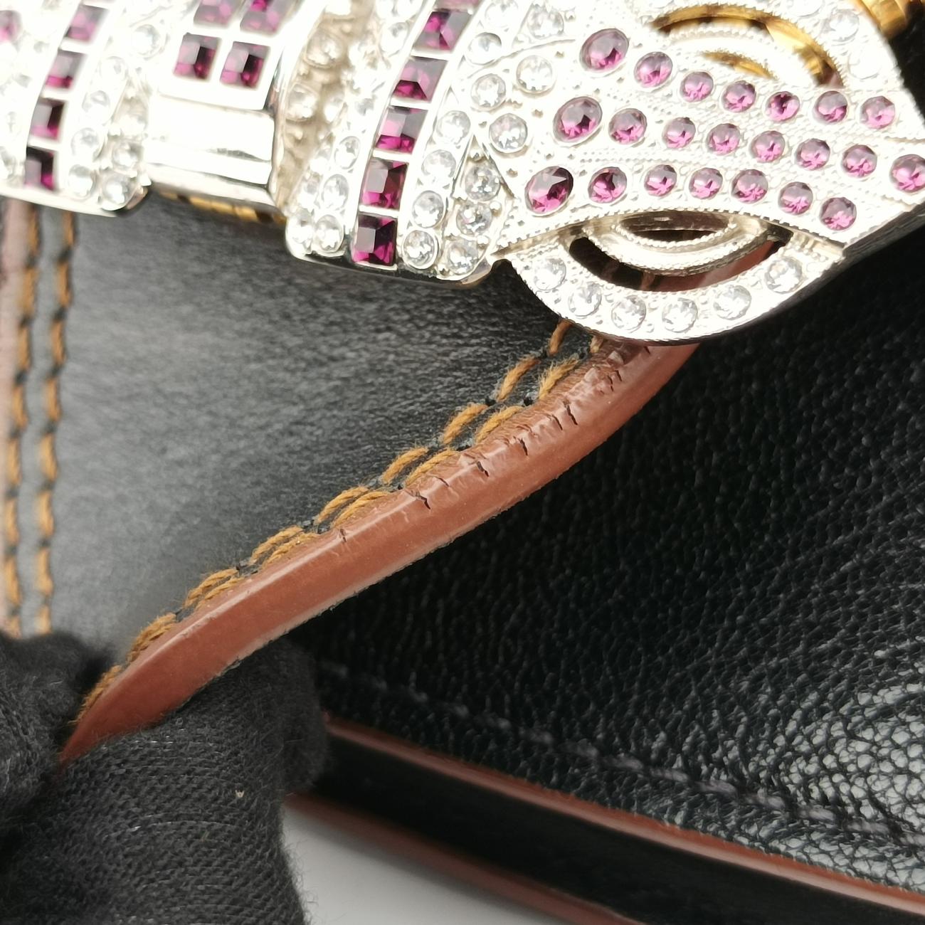 Miu Lady Black Leather 235ミュウレディ ブラック レザー 235