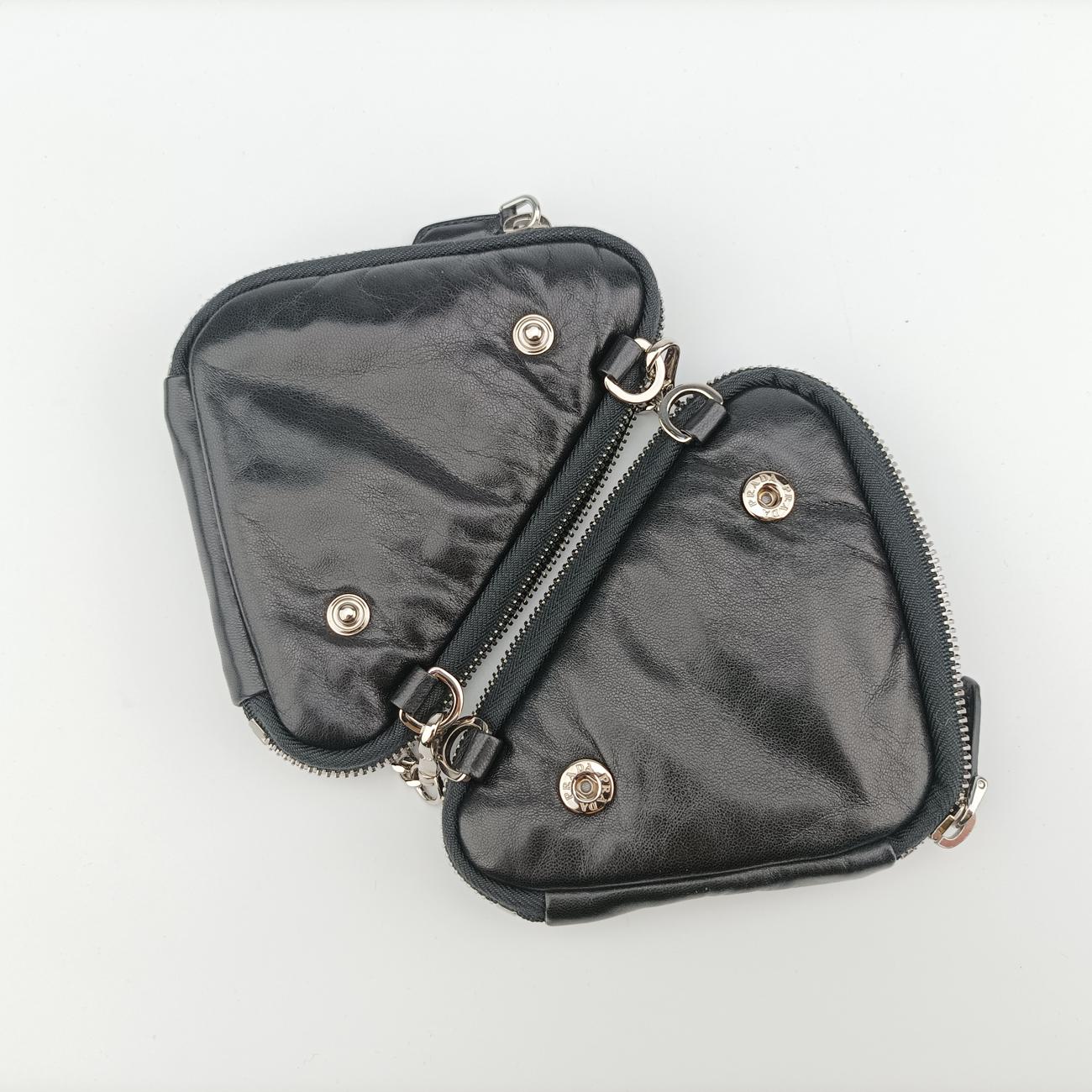 triangle mini Black Leather 62トライアングル ミニ ブラック レザー 1NR015 62