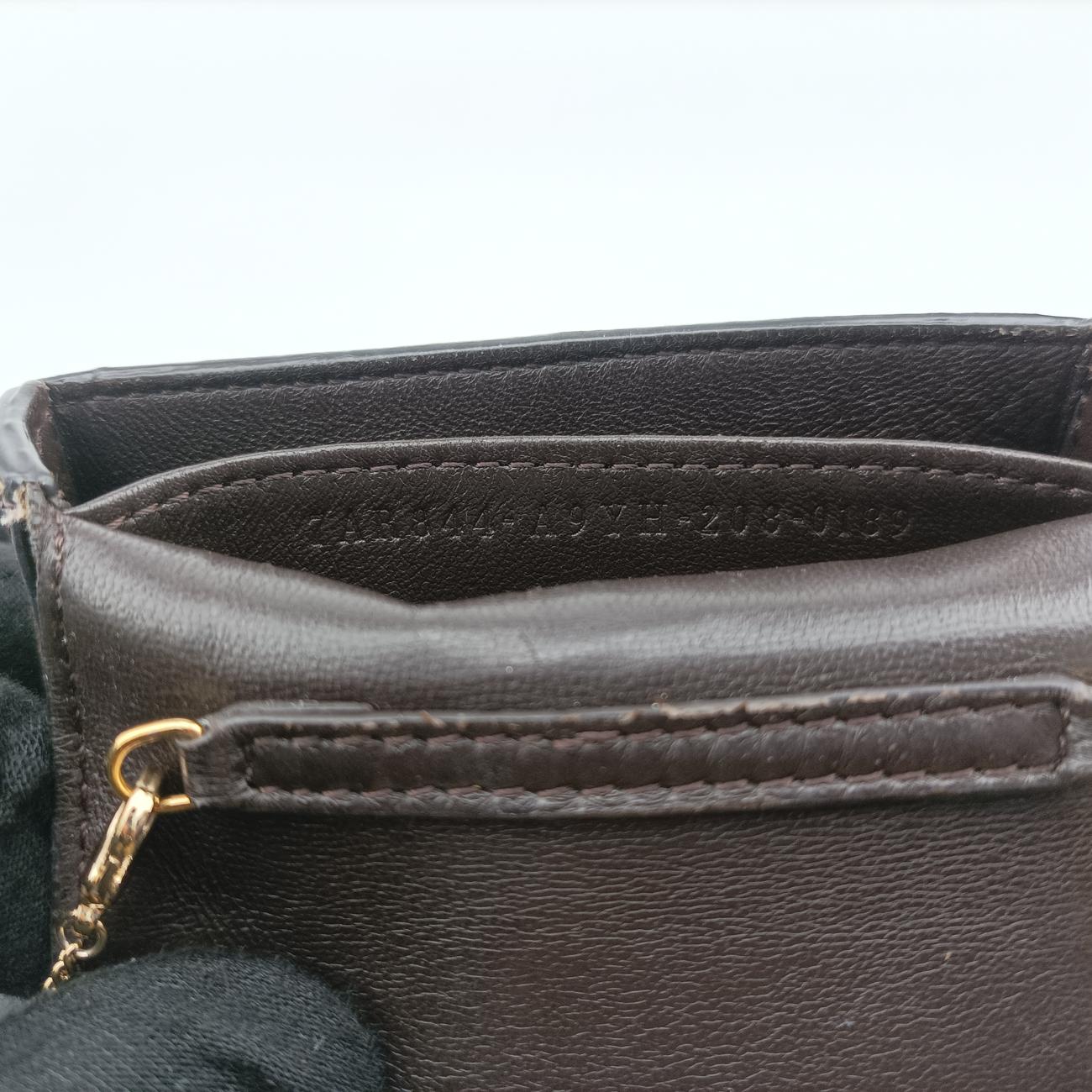 Nano Baguette Charm Brown PVC coated canvas 7AR844 7AR844-A9YH-208-0189ナノ バゲット チャーム ブラウン PVCコーティングキャンバス 7AR844 7AR844-A9YH-208-0189