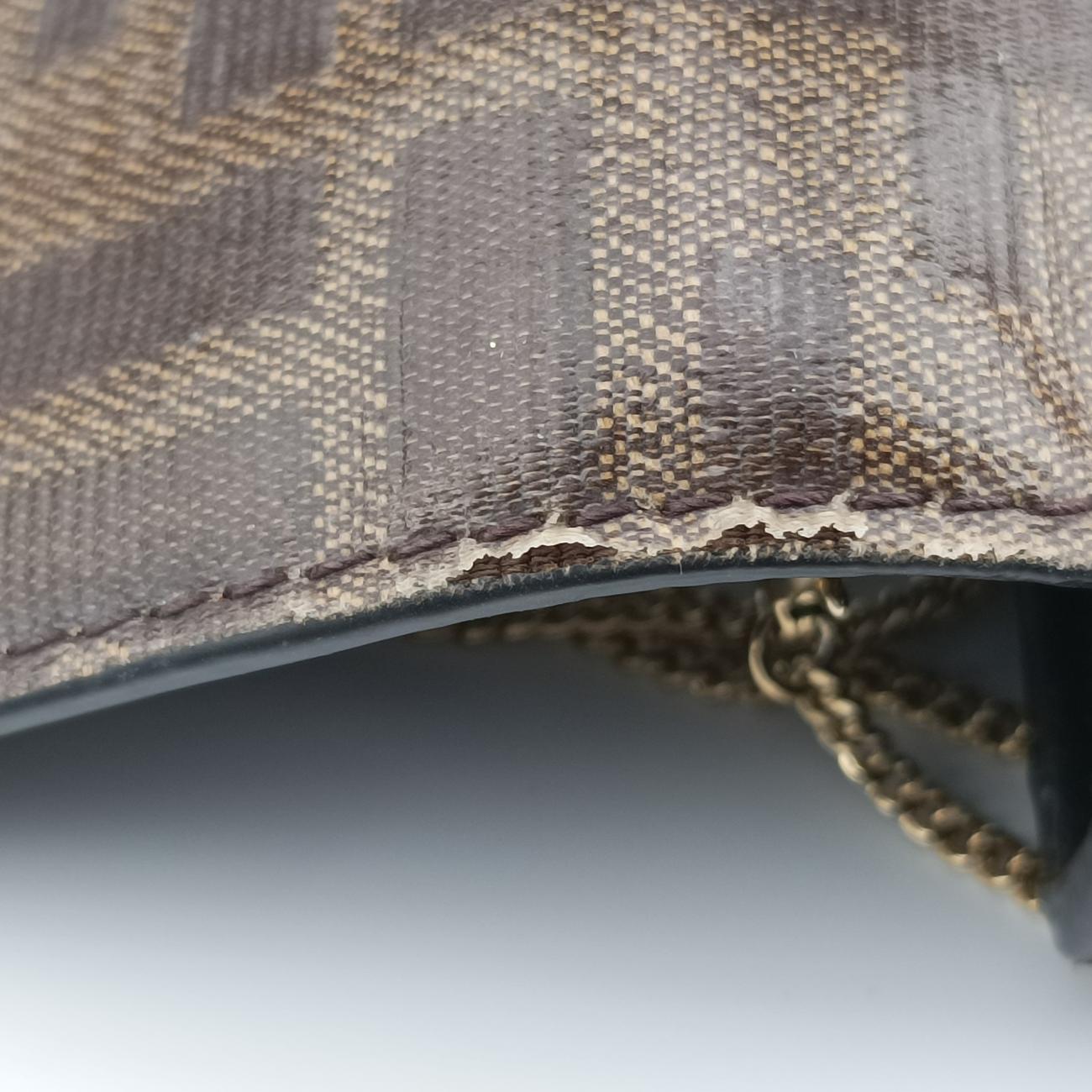 Nano Baguette Charm Brown PVC coated canvas 7AR844 7AR844-A9YH-208-0189ナノ バゲット チャーム ブラウン PVCコーティングキャンバス 7AR844 7AR844-A9YH-208-0189