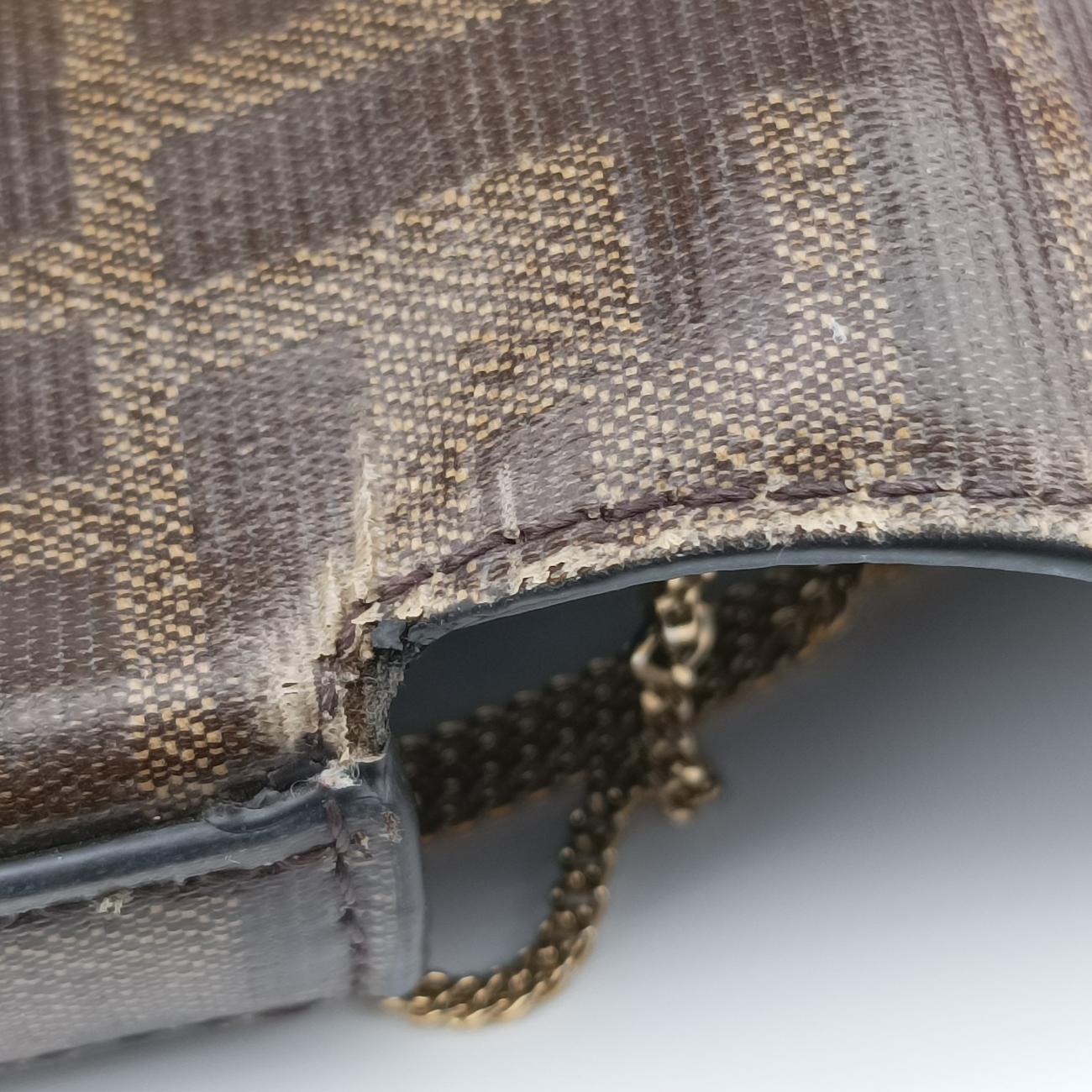 Nano Baguette Charm Brown PVC coated canvas 7AR844 7AR844-A9YH-208-0189ナノ バゲット チャーム ブラウン PVCコーティングキャンバス 7AR844 7AR844-A9YH-208-0189