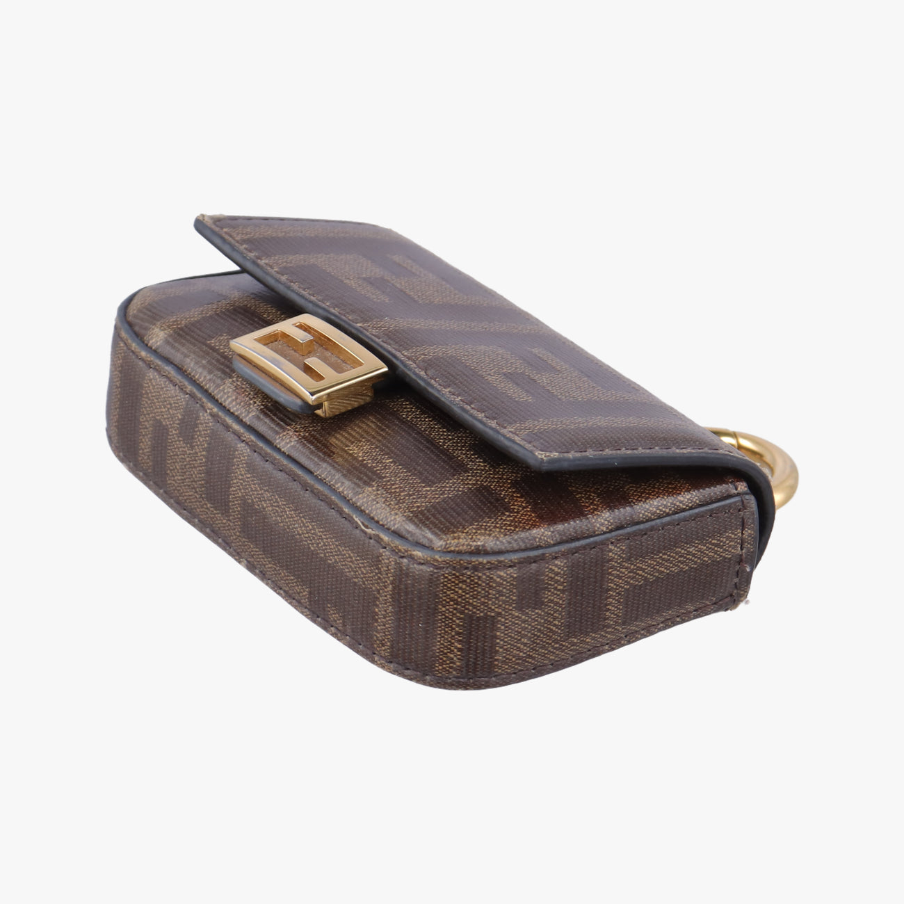 Nano Baguette Charm Brown PVC coated canvas 7AR844 7AR844-A9YH-208-0189ナノ バゲット チャーム ブラウン PVCコーティングキャンバス 7AR844 7AR844-A9YH-208-0189