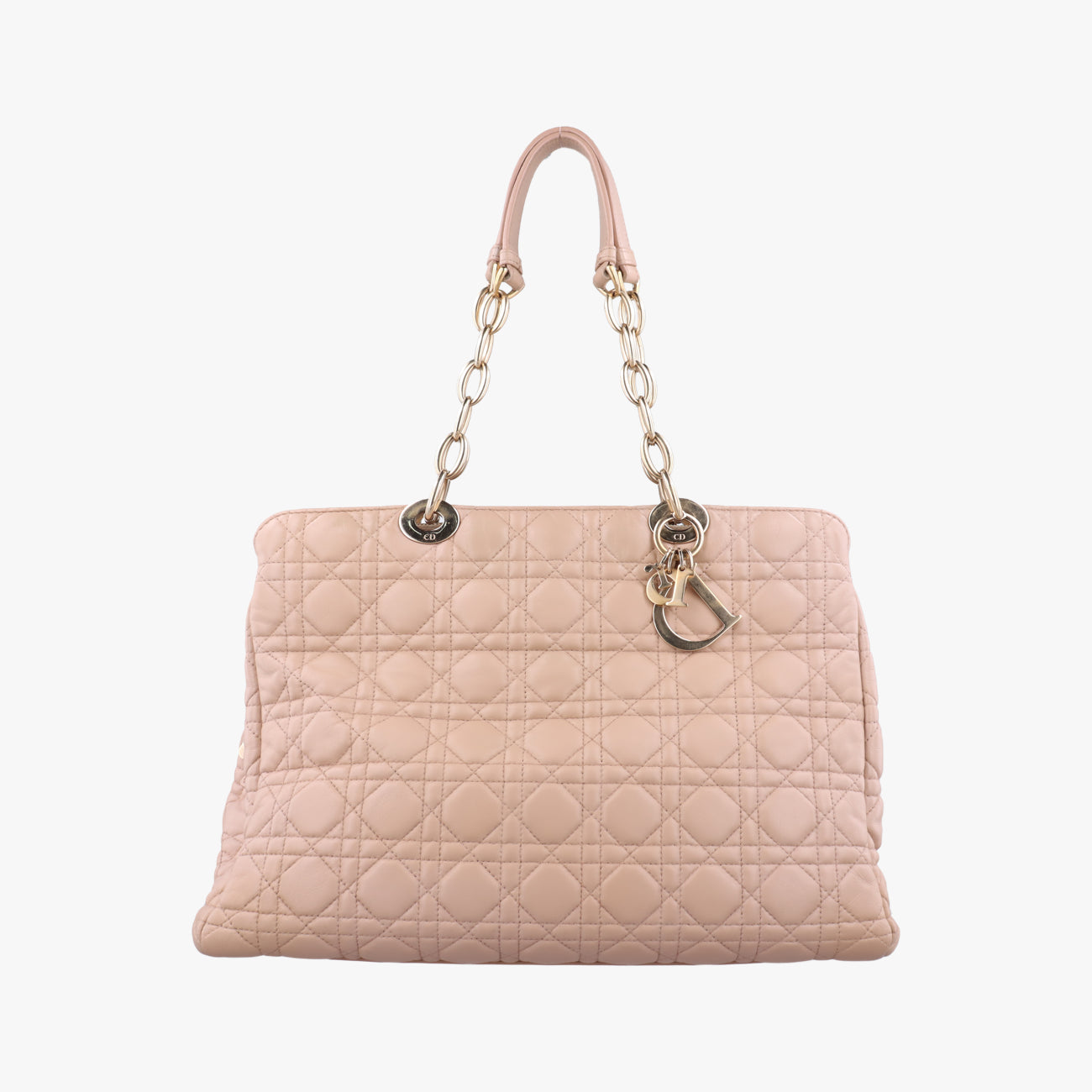 Cannage Dior Soft ShoppingBeigelambskin17-BO-0164カナージュ ディオール ソフト ショッピングベージュラムスキン17-BO-0164