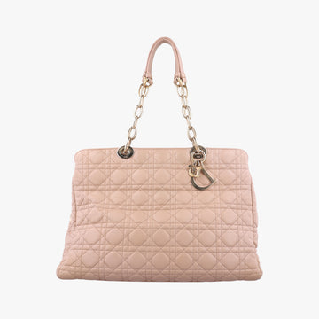 Cannage Dior Soft ShoppingBeigelambskin17-BO-0164カナージュ ディオール ソフト ショッピングベージュラムスキン17-BO-0164