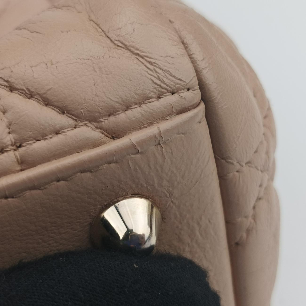 Cannage Dior Soft ShoppingBeigelambskin17-BO-0164カナージュ ディオール ソフト ショッピングベージュラムスキン17-BO-0164