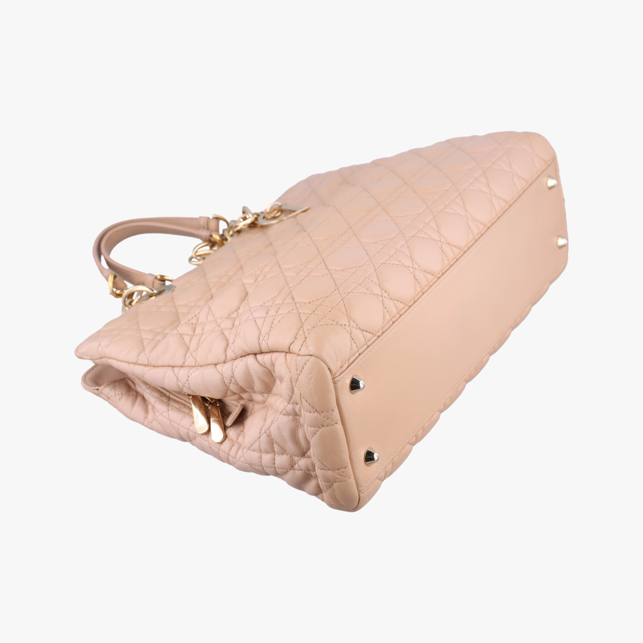 Cannage Dior Soft ShoppingBeigelambskin17-BO-0164カナージュ ディオール ソフト ショッピングベージュラムスキン17-BO-0164