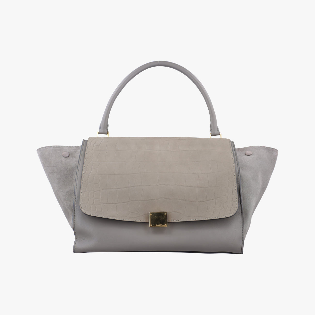 Trapèze Grey Leather x suede F-MP-0142トラペーズ グレー レザー×スエード F-MP-0142