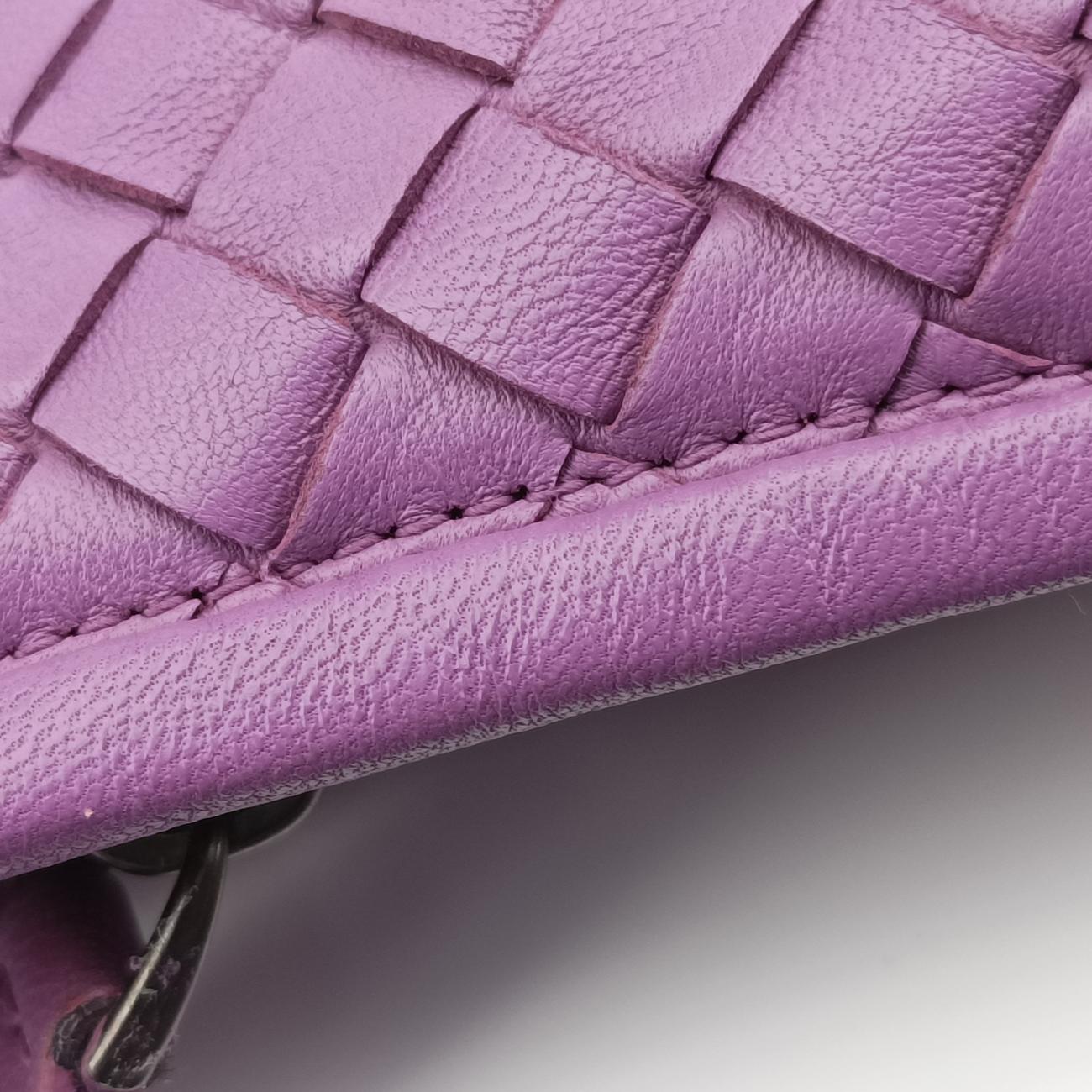 Intrecciato Purple lambskin B01515850Jイントレチャート パープル ラムスキン B01515850J