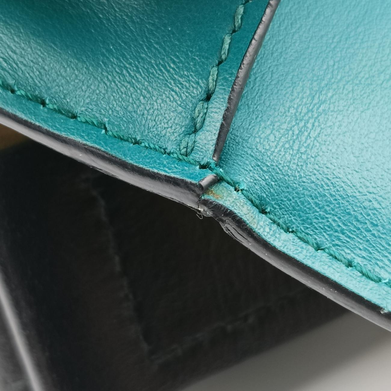 Cahier Green×black Leather 1BD045 25カイエ グリーン×ブラック レザー 1BD045 25