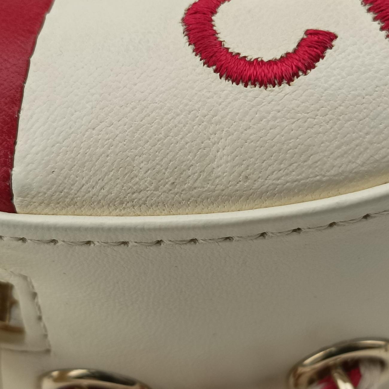 La Pausa Coco Lifesaver Round White×Red lambskin AS0209 27064685ラ パウザ ココ ライフセーバー ラウンド ホワイト×レッド ラムスキン AS0209 27064685