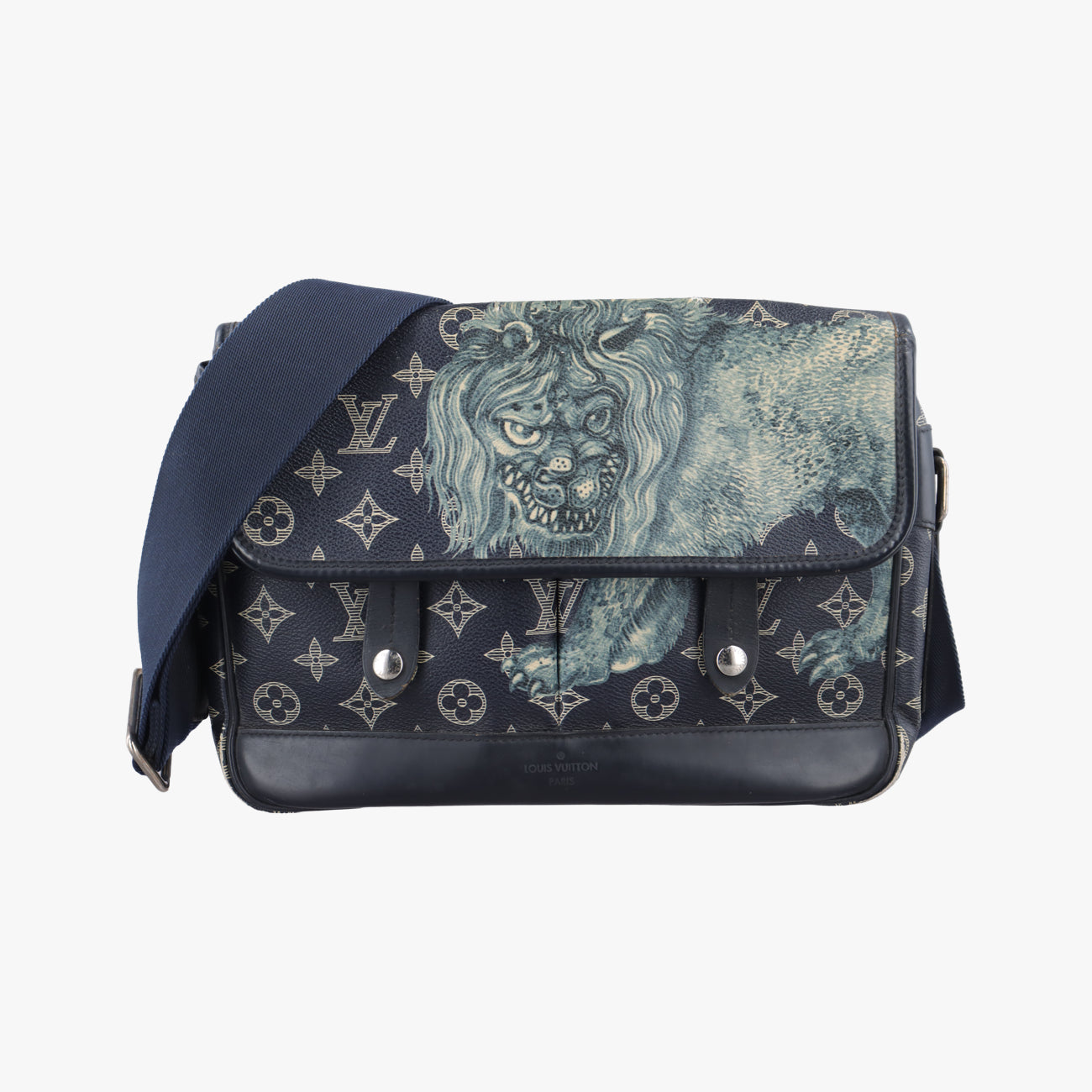 Messenger PM navy Monogram Savane M54248 PL4196メッセンジャー PM ネイビー モノグラム サバンナ M54248 PL4196