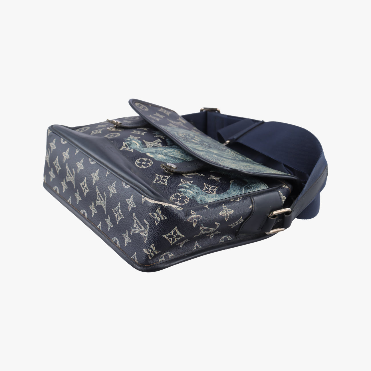 Messenger PM navy Monogram Savane M54248 PL4196メッセンジャー PM ネイビー モノグラム サバンナ M54248 PL4196