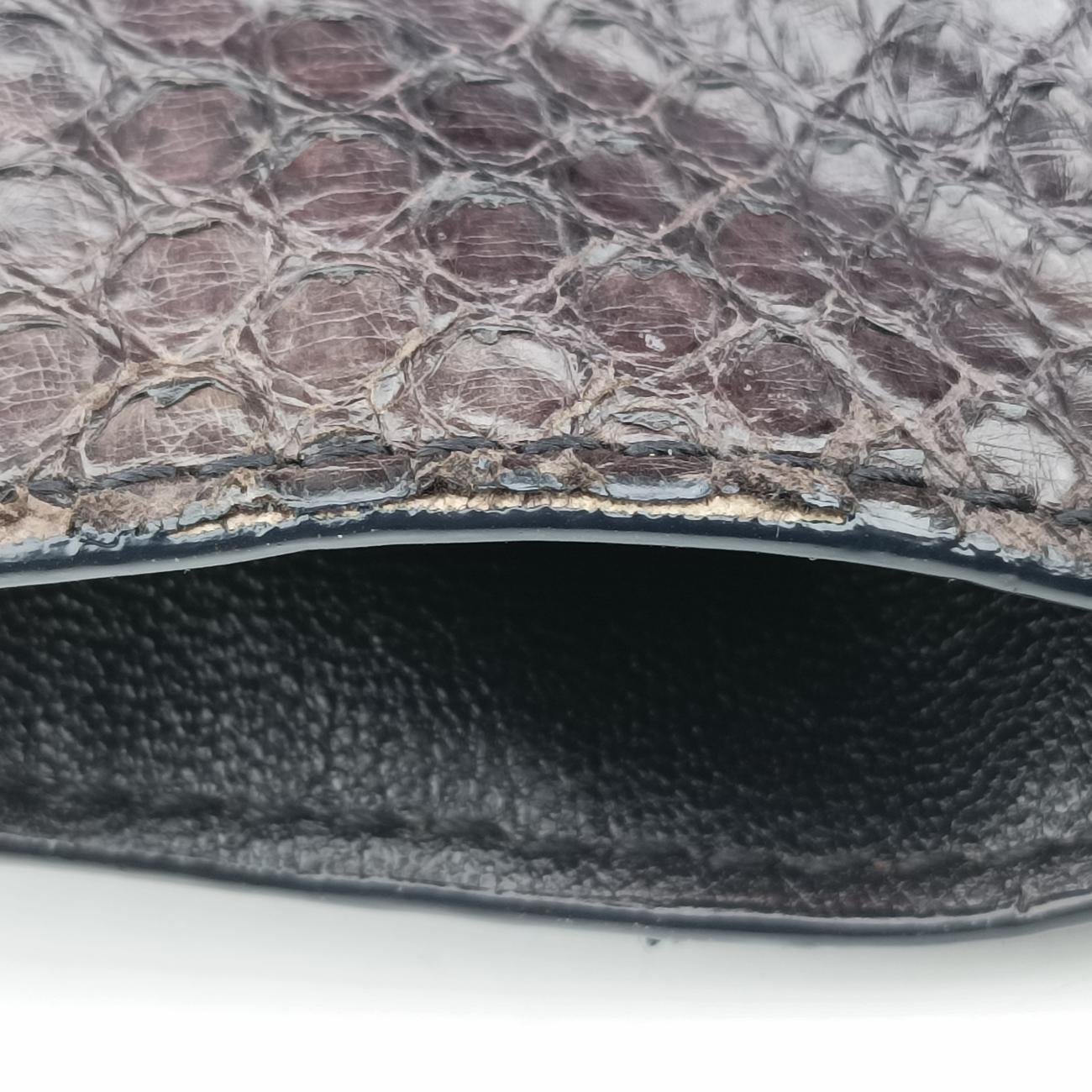 Luggage Mini Shopper Brown×Multicolour Leather×Snakeskin W-GA-0173ラゲージミニショッパー ブラウン×マルチカラー レザー×ヘビ革 W-GA-0173