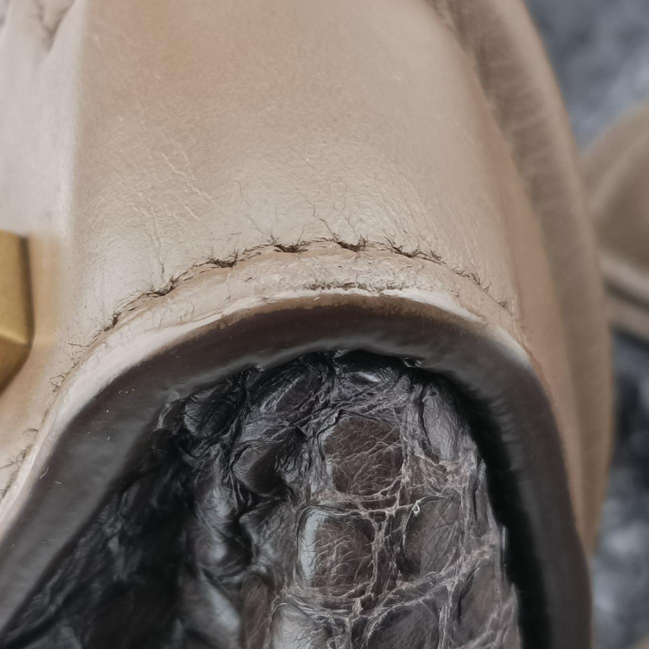 Luggage Mini Shopper Brown×Multicolour Leather×Snakeskin W-GA-0173ラゲージミニショッパー ブラウン×マルチカラー レザー×ヘビ革 W-GA-0173