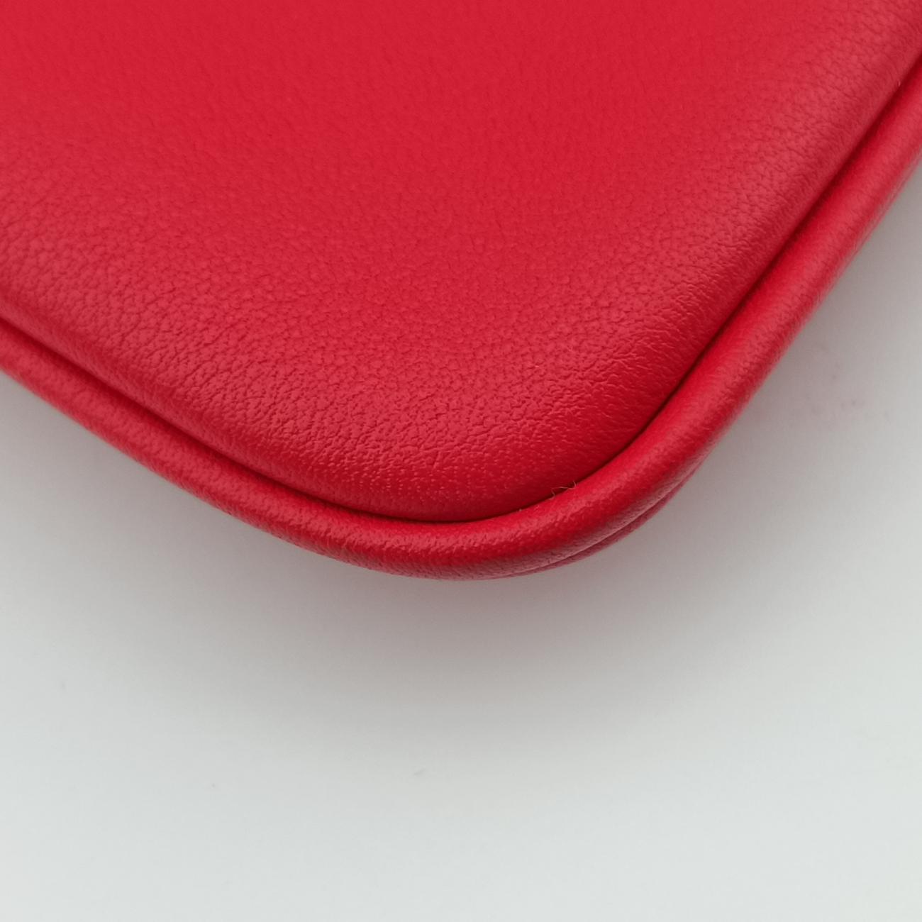 Sac Aline mini Red lambskin Y AM 006 UHサック アリーヌ ミニ レッド ラムスキン Y AM 006 UH