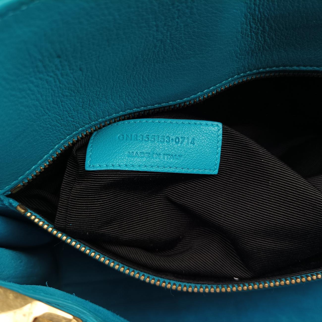 SAC DE JOUR Blue Leather 355153 GNR355153.0714サックドジュール スモール ブルー レザー 355153 GNR355153.0714