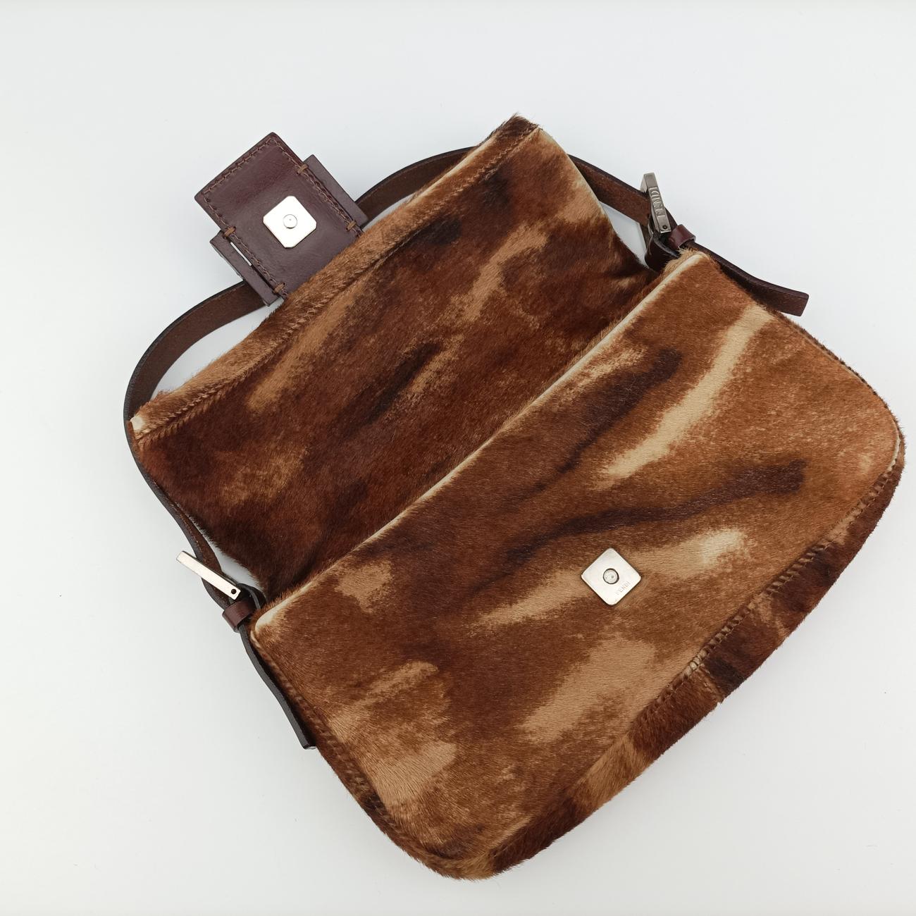 Baguette Brown×Multicolour ponyhair 26424 2372-26424-009マンマバケット ブラウン×マルチカラー ハラコ 26424 2372-26424-009