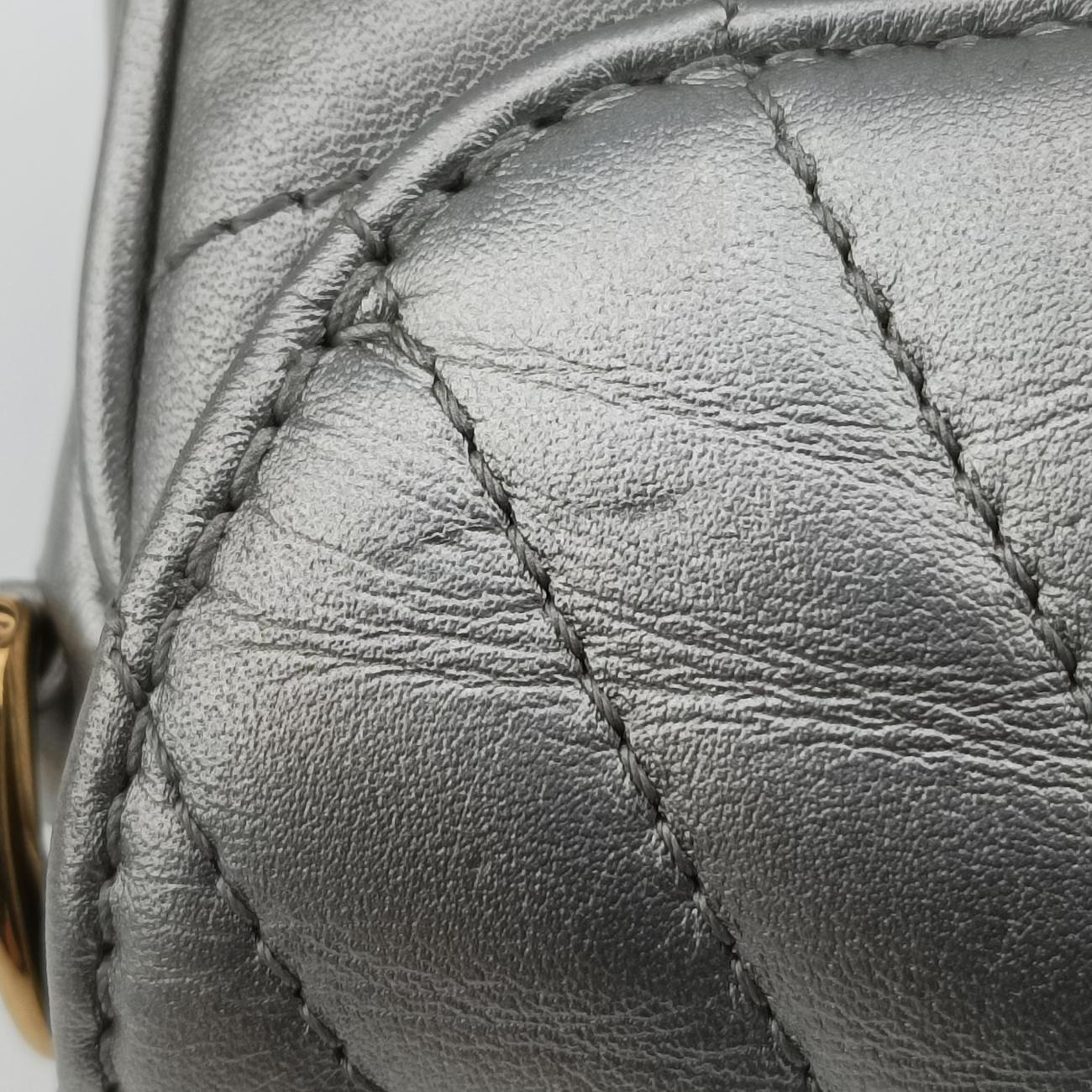 New Wave Multi Pochette Silver Leather M57864 ICチップニューウェーブ ミュルティ ポシェット シルバー レザー M57864 ICチップ