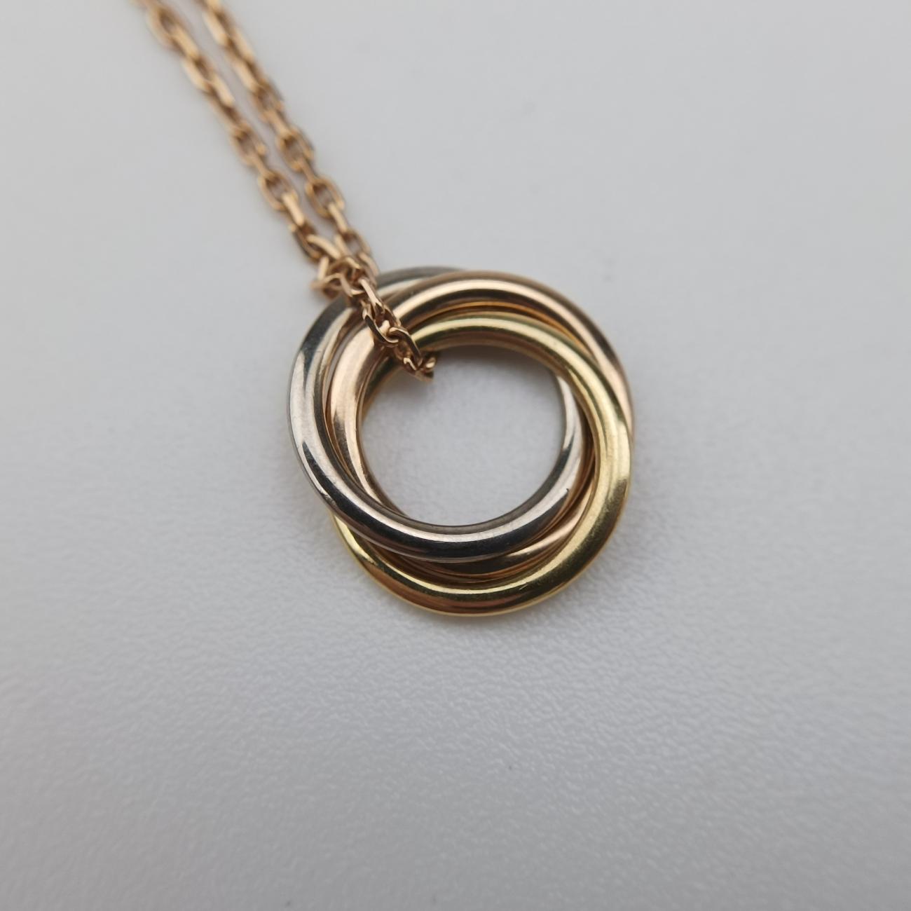 Trinity de Cartier Gold × Platinum × Rose Gold AU750 B6036818 TR6002トリニティ ドゥ カルティエ ゴールド × プラチナ × ローズゴールド AU750 B6036818 TR6002