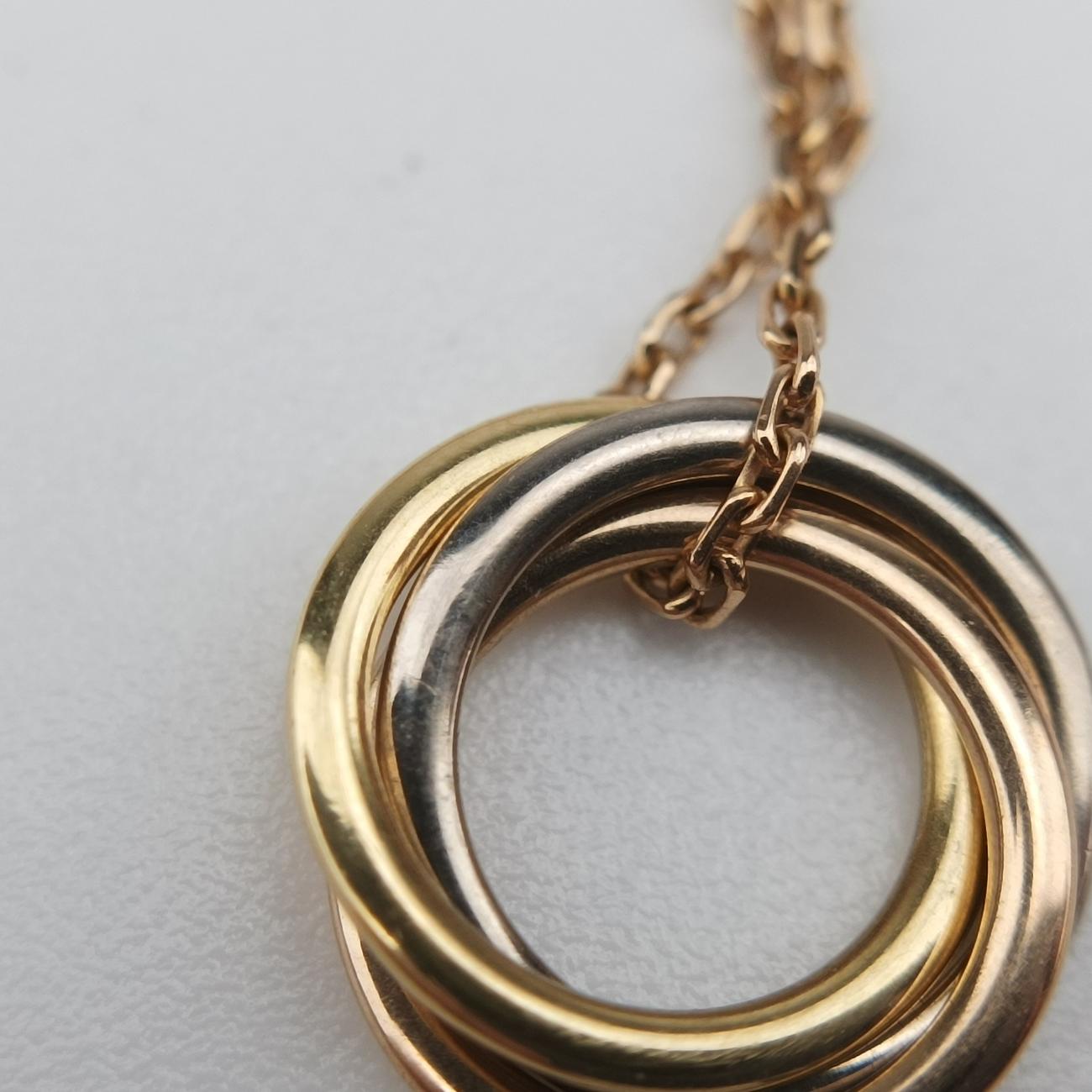 Trinity de Cartier Gold × Platinum × Rose Gold AU750 B6036818 TR6002トリニティ ドゥ カルティエ ゴールド × プラチナ × ローズゴールド AU750 B6036818 TR6002