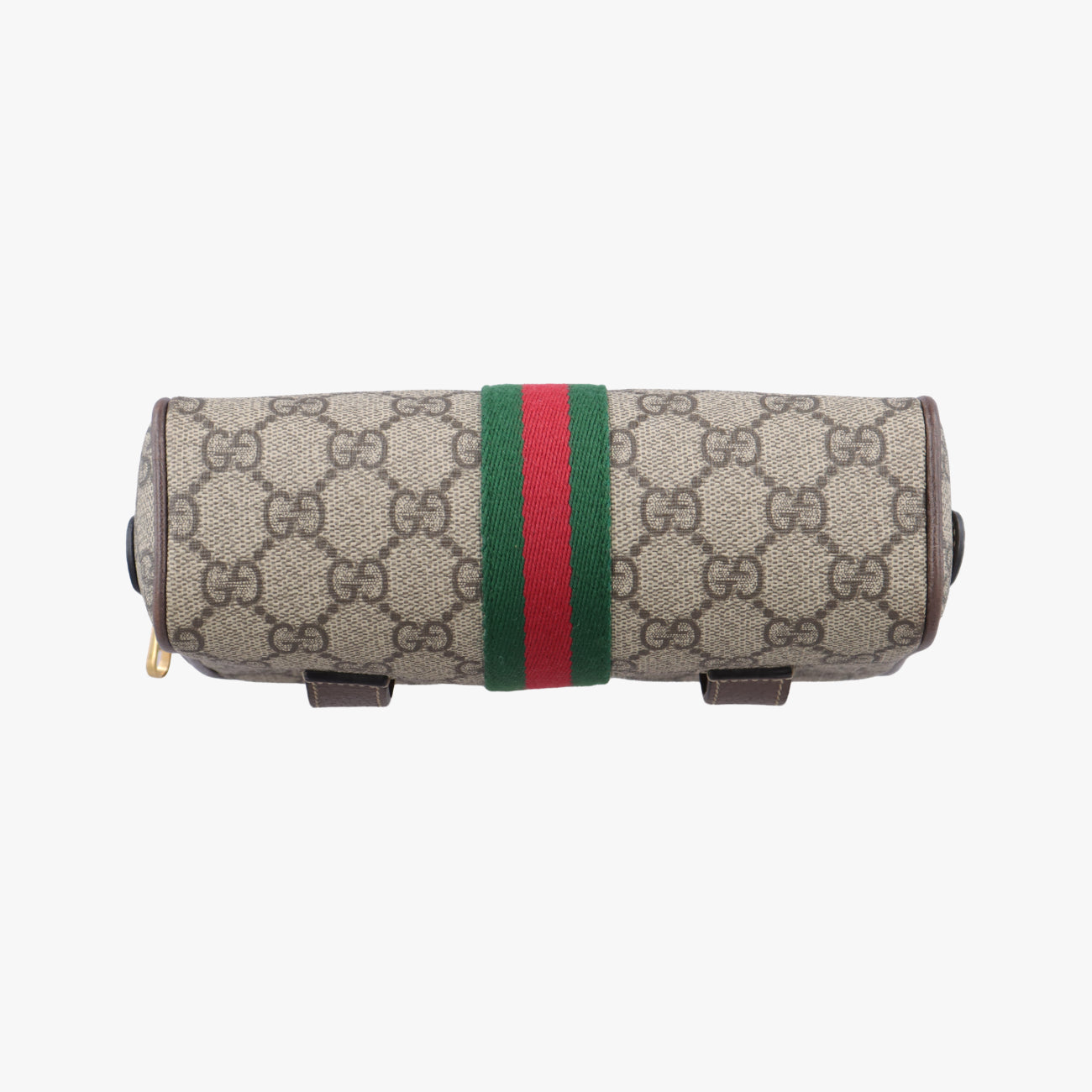 Ophidia brown×red×green PVC coated canvas x leather 517076 F026464730オフィディア ブラウン×レッド×グリーン PVCコーティングキャンバス×レザー 517076 F026464730
