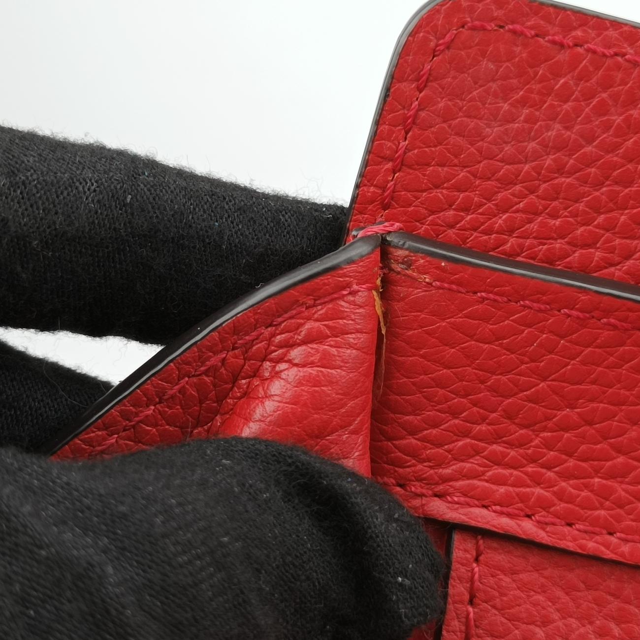 Luggage Mini Shopper Red Leather F-SN-0172 S-CU-0182ラゲージミニショッパー レッド レザー F-SN-0172 S-CU-0182