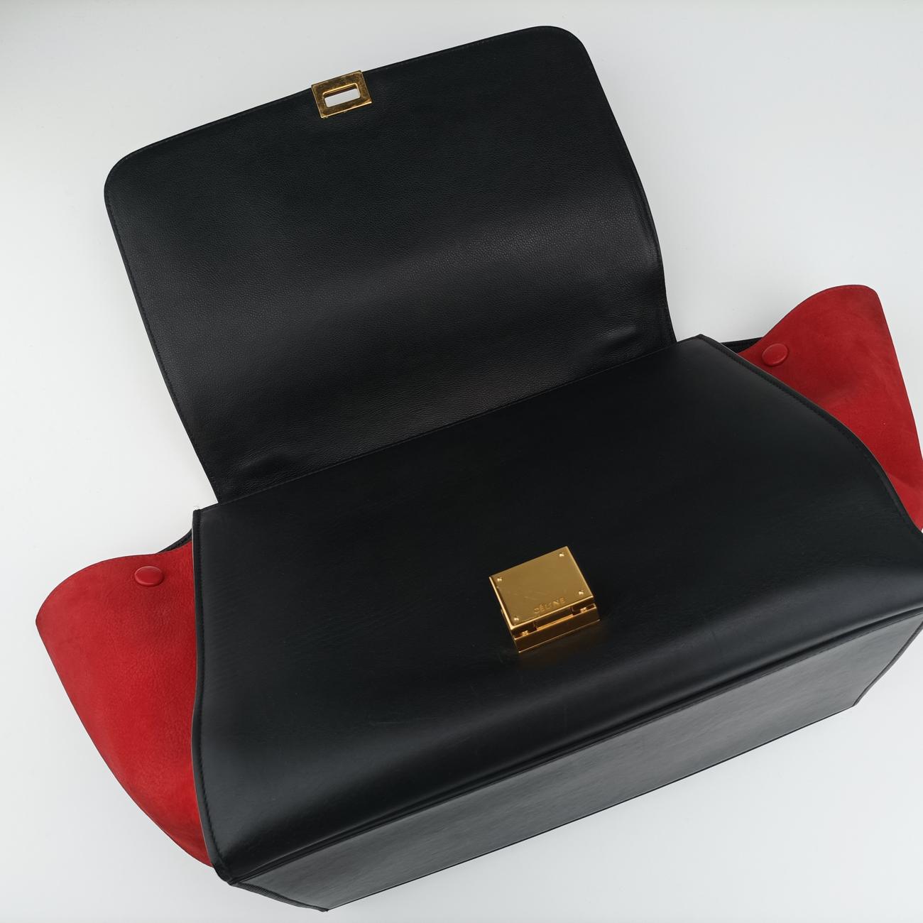 Trapèze Red x black x blue leather S-CU-3185トラペーズ レッド×ブラック×ブルー レザー S-CU-3185