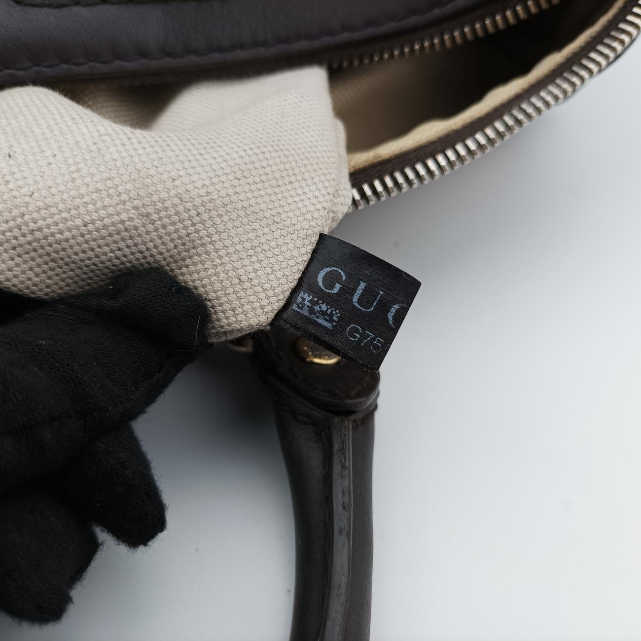 Sherry Line Brown x Beige x Red x Green canvas x leather 247205 G7552633シェリーライン ブラウン×ベージュ×レッド×グリーン キャンバス×レザー 247205 G7552633